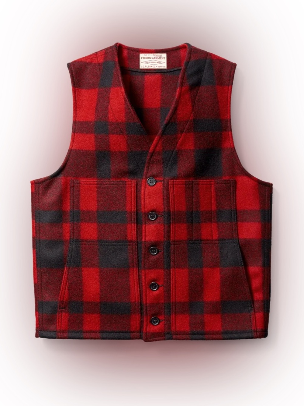 Filson Mackinaw Wool Vest Sz M